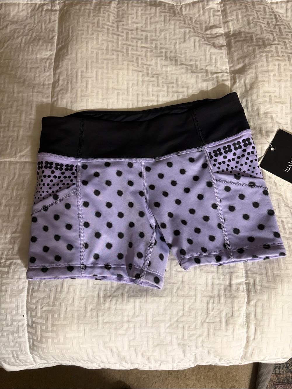 NWT! lululemon athletica Lavender with Black Dot  Athletic Shorts